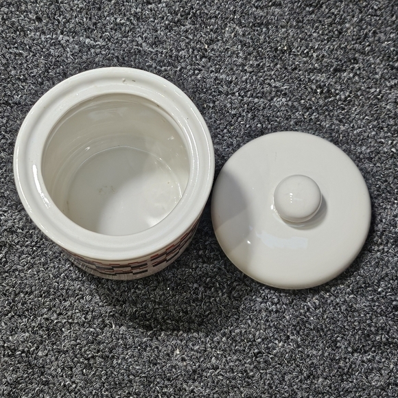 Vintage 7in Coca-Cola 1996 By Gibson Checker Board Sugar Jar Canister - Picture 5 of 6